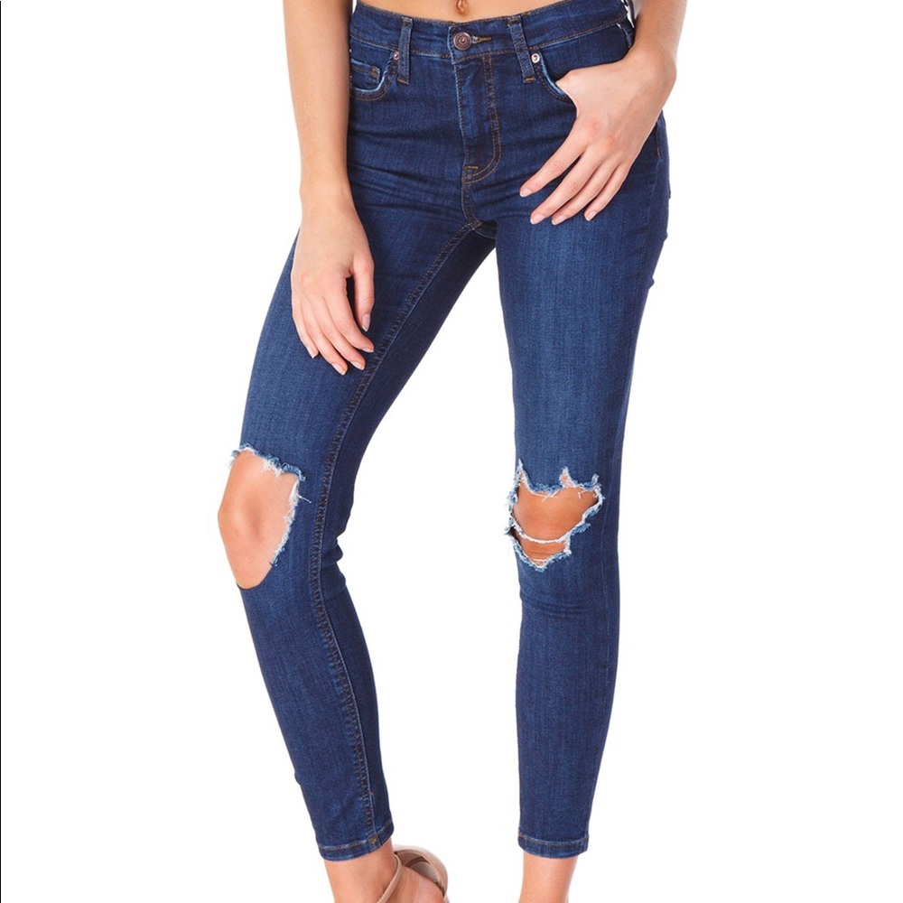 Free People Busted Knee Skinny Jean